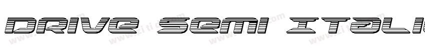 Drive Semi Italic字体转换